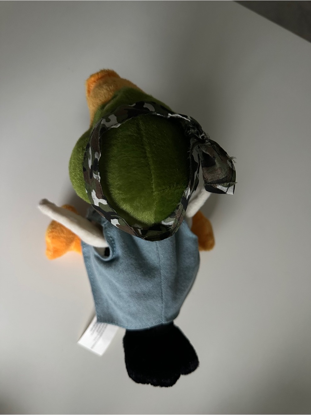 Gemmy Duck Mania Animated Singing Plush Mallard Duck Denim Vest USA Flag Camo 🦆 - Picture 5 of 16
